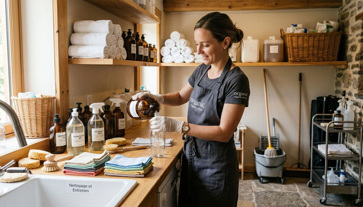 Nettoyage et entretien : les coulisses d’un spa durable